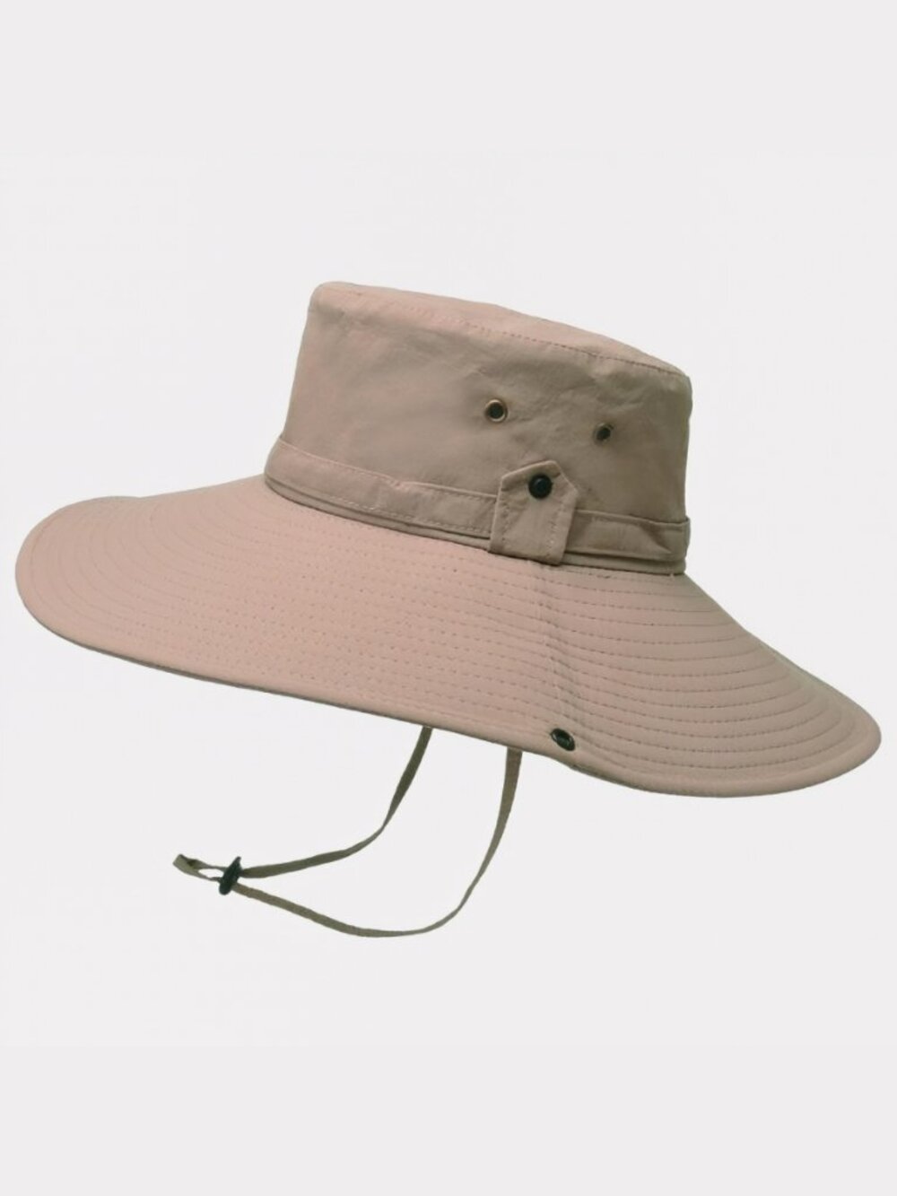 Tan Wide Brim Sun Hat